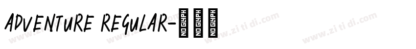 adventure regular字体转换